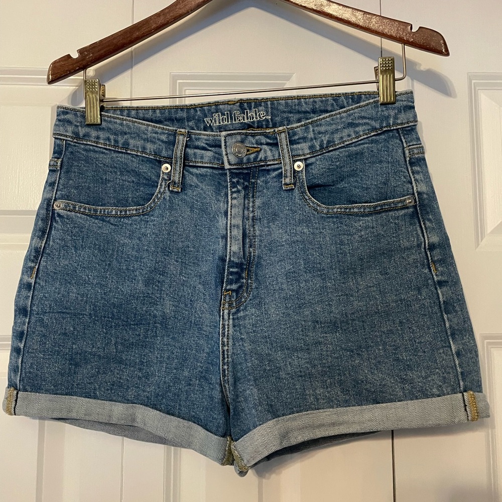 Wild Fable Denim Blue Jean High Rise Shorts